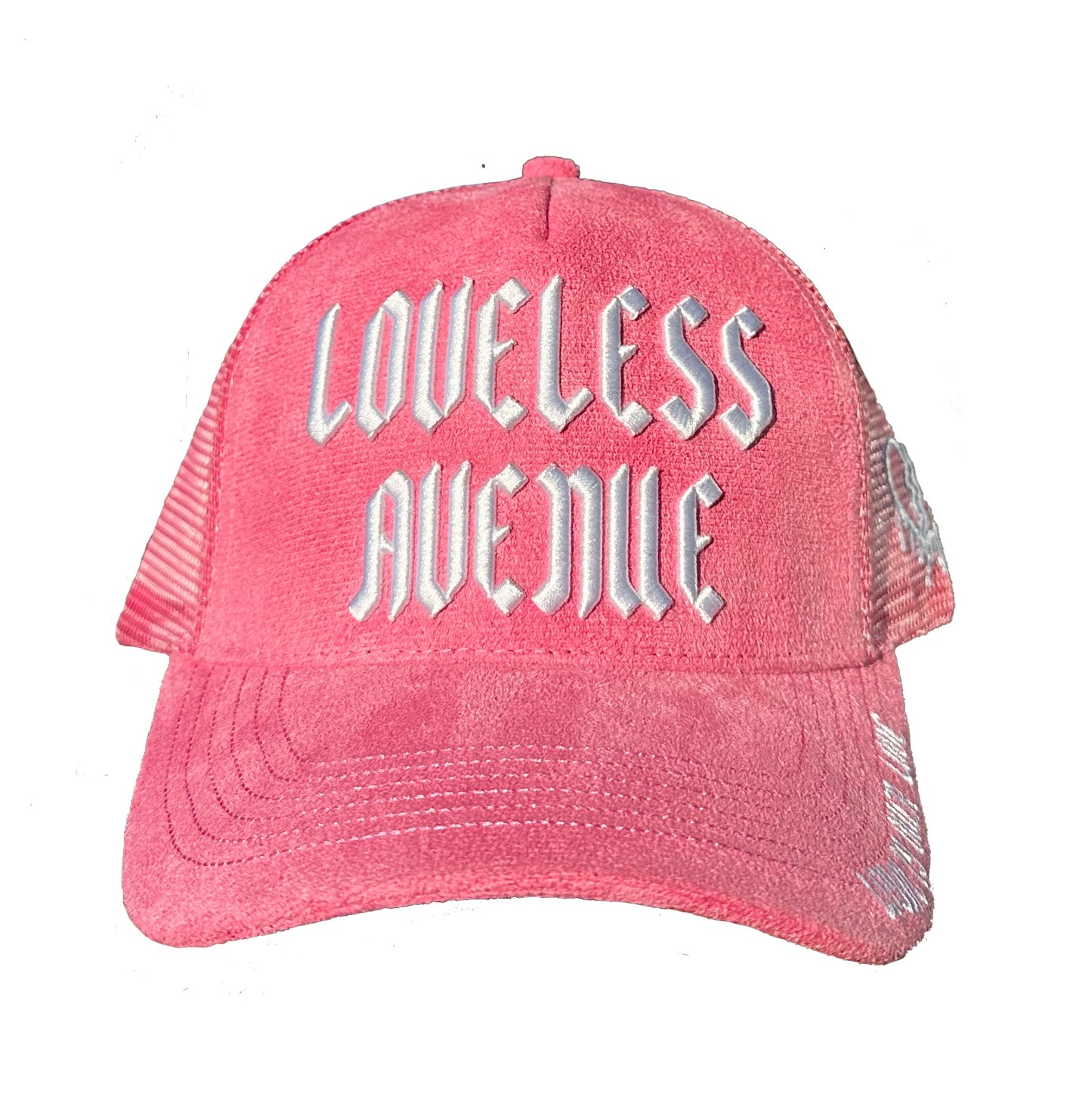 Pink Loveless Avenue Trucker Hat